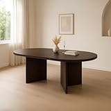 trelevo Esszimmertisch 160x90 cm, Nussbaum-Optik, Tischplatte gerade Kanten...
