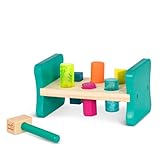 B. toys Klopfbank aus Holz – Hammerspiel Hammerbank Motorikspielzeug...