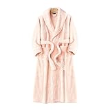 Generisch Bademantel Herren Damen Fleece Hausmantel Großgröße...