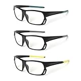 kollyseek 3 Stück quadratische Lesebrille Sportmode Herren Damen Unisex,...