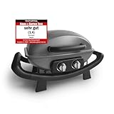 BURNHARD Tragbarer 2-Brenner Gasgrill Wayne, 3,5 kW bis zu 300°C...