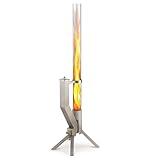 GARDENFLARE Feuerrohr – Edelstahl Feuersäule und Pelletfackel für...
