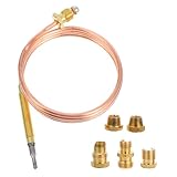 TOGEVAL Gas thermoelement mit Adapter für Grill Ofen Gasheizung Präziser...