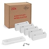 LouMaxx Möbelgleiter Kunststoff – Bodenabstandshalter 50 x 14 x 5 mm –...