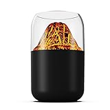 Flammen-Luftbefeuchter, 300 ml USB Vulkan Diffuser, Volcano Diffuser Flamme...