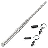 MAXXIVA® Langhantelstange - 120/140/160/180 cm, 30mm, bis 300kg, Stahl,...