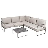greemotion Lounge -Set Sydney, Ecksofa-Lounge aus Edelstahl, inklusive...