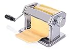 alpina Nudelmaschine Manuell - Edelstahl - Tischklemme - Spaghetti,...