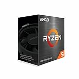 AMD Ryzen 5 5600 Prozessor (6 Kerne/12 Threads, 65W, AM4 Sockel, Bis zu 4.4...