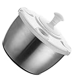 ZASCHMOY Manuelle Salatschleuder, Gemüsewaschmaschine und -trockner aus...