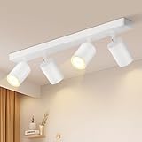 Glitzerlife Deckenstrahler 4 Flammig Deckenlampe Modern - Weiss...