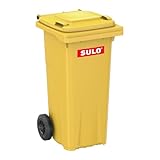 SULO 120 Liter Gelbe Tonne Müllbehälter Mülltonne Abfalltonne Gelb Für...
