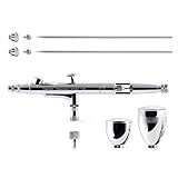 Gaahleri Airbrush-Set, Airbrush-Pistole, Dual-Action-Schwerkraft, 1/2 & 1/4...