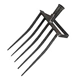 Boddceto Gartengabel, Großes Gartengabel-Gartengerät Aus Metall mit 5...