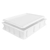 Pizza Lover® Pizzaballenbox mit Deckel – stabile Pizzateigbox 30x40x7,5...
