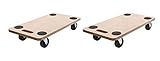 SCHEPERS (2Stück) Rollbrett Transportroller Möbelroller Roller für...