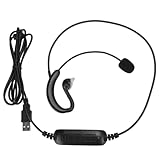 XGOUGUAAU Ohr-Haken-USB-Headset, Computerkopfhörer mit...
