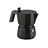 Alessi Moka DC06/3 B - Design Espressokocher aus Gußaluminium, Griff und...