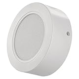 EMOS 2in1 LED Panel 9 W, runde 900 lm Deckenleuchte, Einbauleuchte mit...