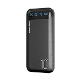 Power Bank 10000mAh Handy Tragbares Ladegerät Externer Akku Pack mit 2 USB...