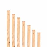 Mega Holz Zaunlatten Paket ' Sylt' 10 Stück aus Lärchenholz 130 cm Höhe...