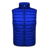Herren Steppweste Warm Herren Weste Stehkragen Outdoor Jacke mit...