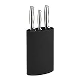 Relaxdays Messerblock oval, Messerhalter unbestückt, Messeraufbewahrung...