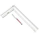 Xpieoyrm 300mm Anschlagwinkel mit Markierungsstift, Schlosserwinkel Metall...