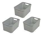 BranQ - Home essential Korb in Rattan Design 3er Set Grösse S 7l, BPA-frei...