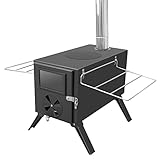 Tragbarer Holzofen für Outdoor-Camping, abnehmbarer Kamin,...