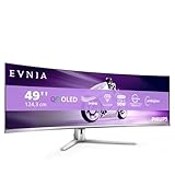 Philips Evnia 49M2C8900LA - 49 Zoll DQHD OLED Curved Gaming Monitor, 144...