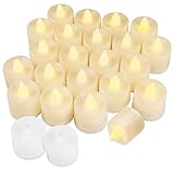 Firschoie 24 LED Tee Lichter, Batteriebetriebene Led Kerzen, Realistische...