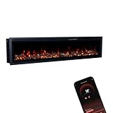 GLOW FIRE Elektrokamin Core 182 mit realistischem 3D LED-Feuer -...