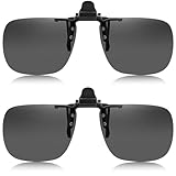 AMSNINK 2 Stück Clip On Sonnenbrille Polarisiert, Uv400 Sonnenbrille Über...
