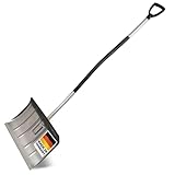 SHW-FIRE | Alu-Schneeschieber 50 cm Mit Ergonomischem Griff, Stiel und...