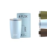 FLSK Kaffeebecher – Premium coffee to go-Becher aus Edelstahl – 100 %...