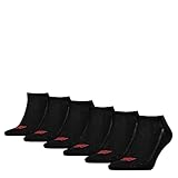 Levi's Unisex Sneaker Socken (6er Pack), schwarz 39/42 EU