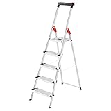 Hailo L75 ComfortLine Alu-Sicherheits-Stehleiter Jubiläumsmodell | 5...
