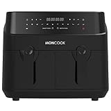 MONCOOK Doppelte Heißluftfritteuse – 2-in-1-Airfryer 9 l mit...