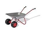 Rolly Toys Kinderschubkarre Doppelrad (Farbe silber/rot, Gartenschubkarre,...