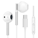 USB C Kopfhörer, HiFi Stereo In-Ear Ohrhörer Mikrofon Bass Kopfhörer mit...