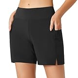 ACWOO Damen Badeshorts Schwimmen,Damen Badeshorts Bauchkontrolle,...