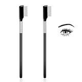 2 Stück Metall Wimpernkamm Augenwimpern Trenner Wimpern Pinsel...