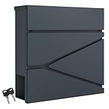 DIVID® Briefkasten (MD 021 B)/(DIV-304) in Modernem Design | Wandmontage...