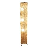 EYPKPL Zylindrische stehende Lampe kreative Rattan -Stehlampe mit dimmbaren...