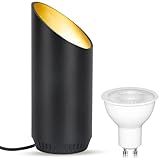 HUAEU LED Bodenstrahler – 6W Uplight Spot für Innenräume, Schwarz,...