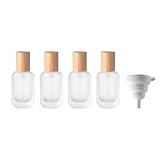 XAQAMY 4 STK 30ml Glas Pumpspender Creme Spender, Airless Pumpspender Leer,...