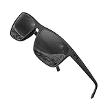 HENGOSEN Polarisierte Sonnenbrille für Herren, klassisch, Vintage,...