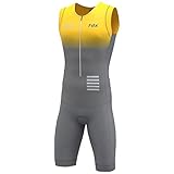 FDX Herren Fahrrad-Skinsuit - 3D Gepolstert, atmungsaktiv, schnell...