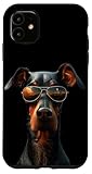 Hülle für iPhone 11 Dobermann mit Sonnenbrille Hunde Motiv Stolze...